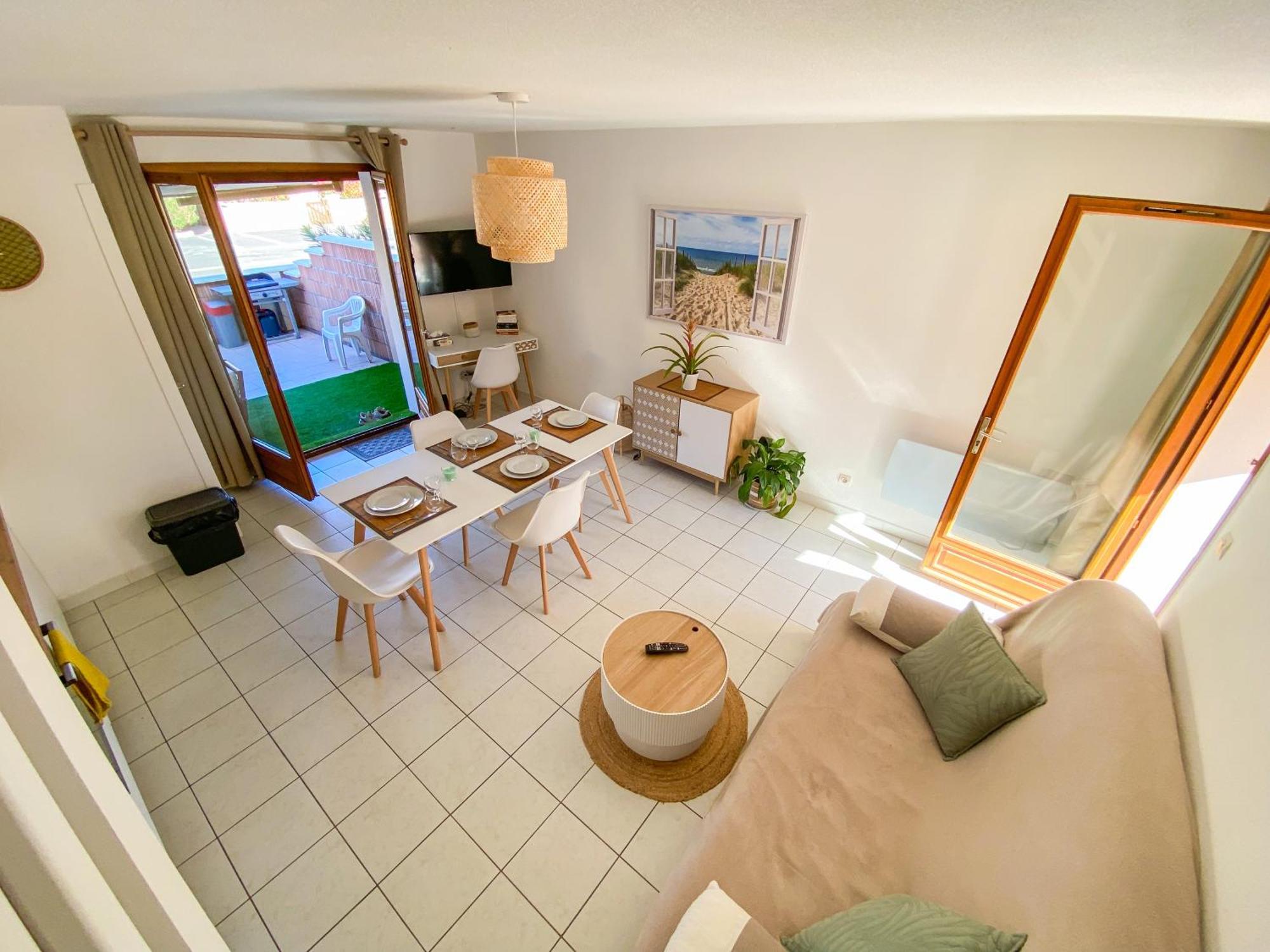Maison "Douceurs D'Ete " Maison De Vacances Bord De Mer A Vias Plage - 600M De La Plage Et Du Canal Du Midi - Piscine Residentielle, Wifi Fibre, Activites Et Loisirs Zewnętrze zdjęcie